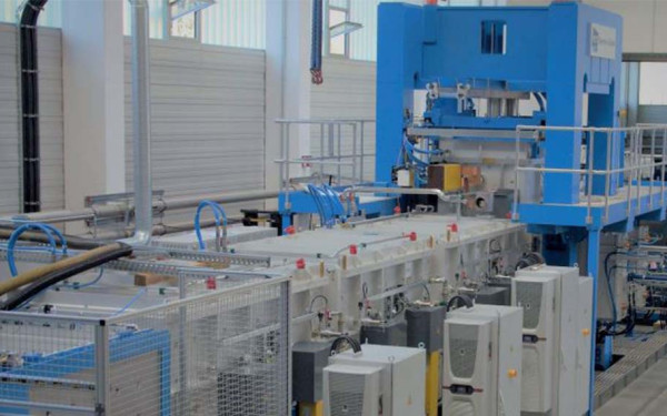 Production Line for Hot Pressing of Large Area Ceramic Components